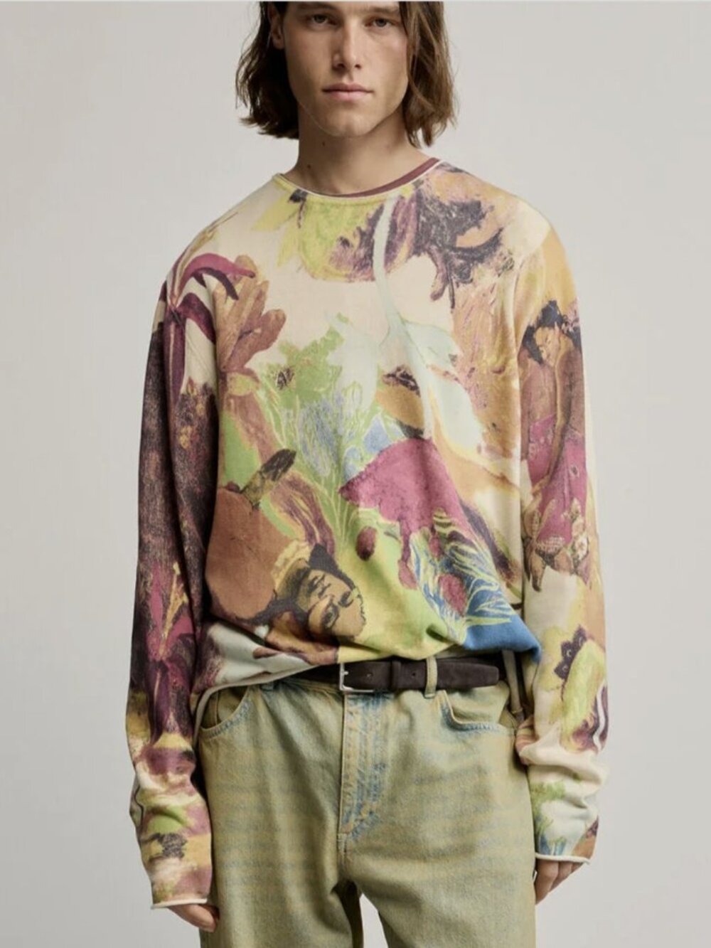 DESIGUAL Gaugin Printed Sweater